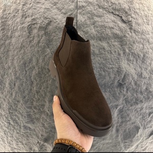 切尔西靴男2024秋冬新款厚底烟筒靴英伦复古磨砂皮短靴休闲男靴子