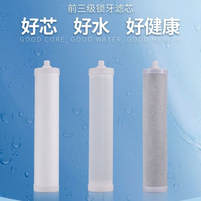 家用石斑鱼2分螺纹口前置活性炭pp棉超滤净水器滤芯通用换芯配件
