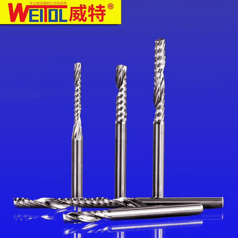 175mm单刃螺旋铣刀密度板实木多层板切割cnc电脑雕刻机刀具