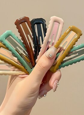 新款莫兰迪色系BB夹实用百搭刘海夹女发夹少女心碎 2元包邮小商品