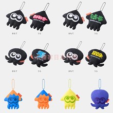 现货 任天堂商店喷射战士splatoon喷喷黑色乌贼章鱼挂件鱿鱼玩偶