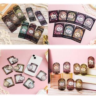 现货 chiikawa吉伊卡哇魔法少女彩窗乌萨奇贴纸小八书签立牌透卡