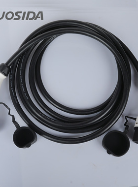 Type2欧标双头充电枪特斯拉宝马现代欧标交流充电桩 双头枪充电线