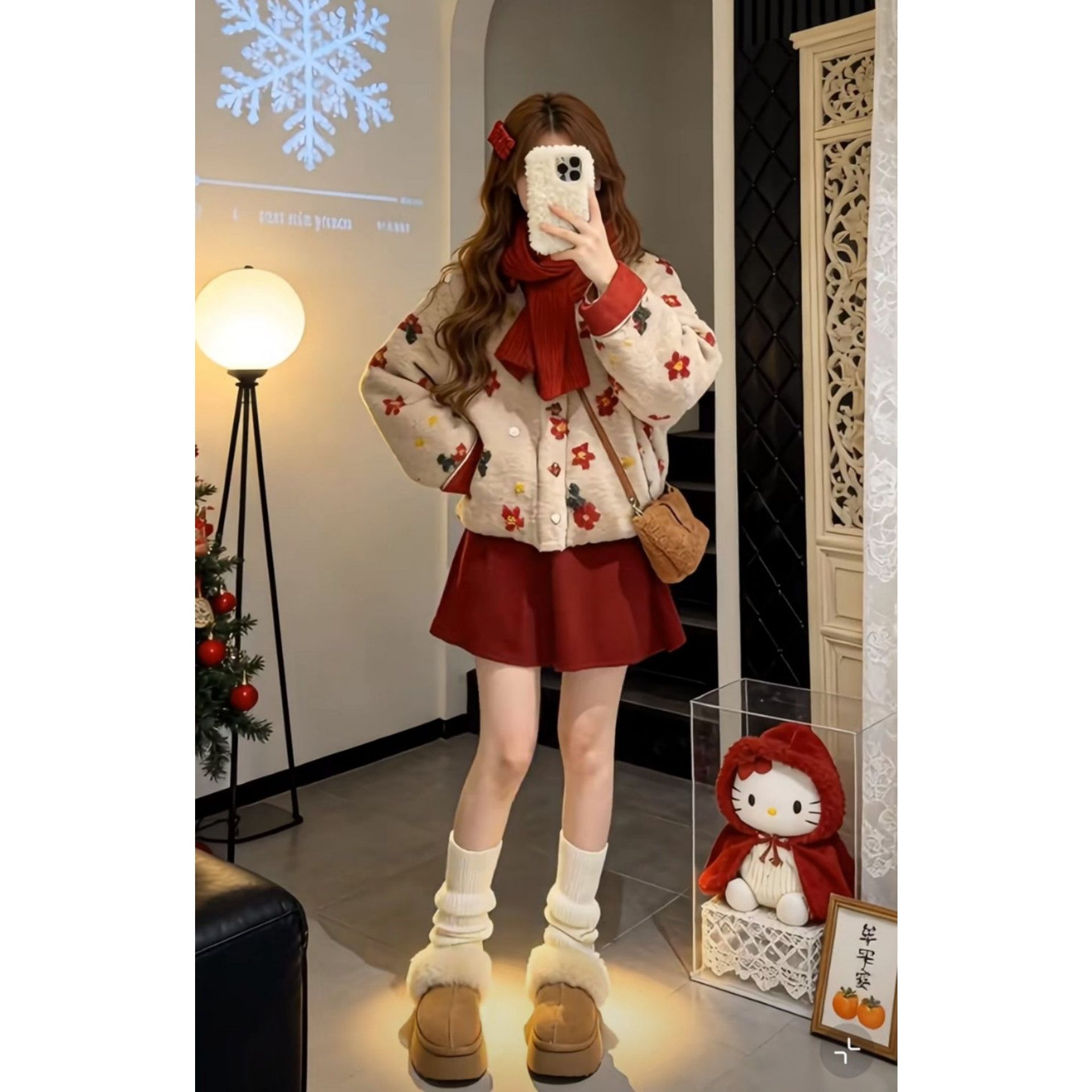 轻奢风花朵小香风两件套女冬季新款优雅减龄显瘦保暖套装时尚套装,女装/女士精品,时尚套装,淘宝优惠券,粉丝福利购,淘宝优惠卷