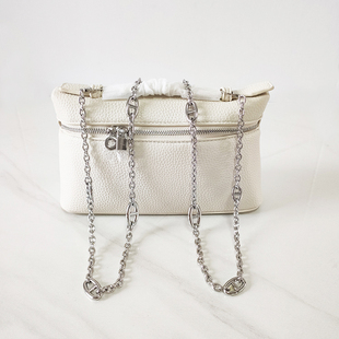 猪鼻子链条lp饭盒包包链子肩带改造配件斜挎背带伊芙琳银色包链