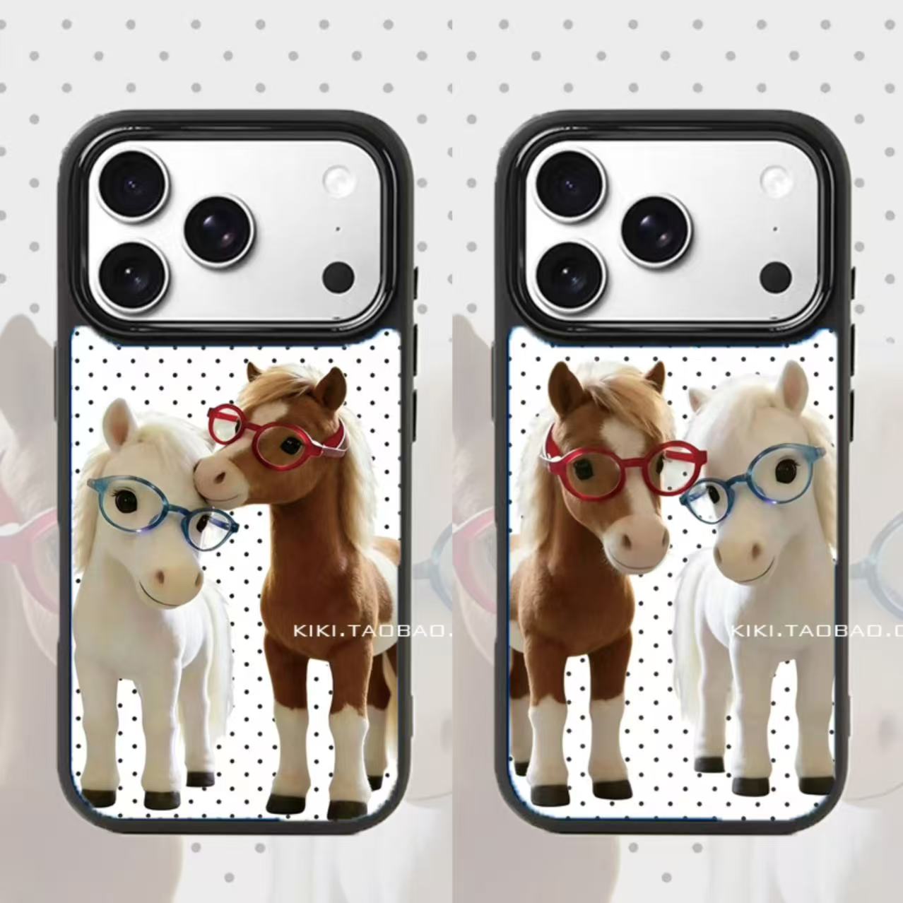 包相机键波点眼镜小马适用iphone17pro手机壳磁吸16神甲壳18双层14黑框15磨砂硬壳13情侣闺蜜手机壳