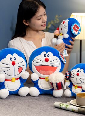 正版哆啦a梦公仔机器猫玩偶