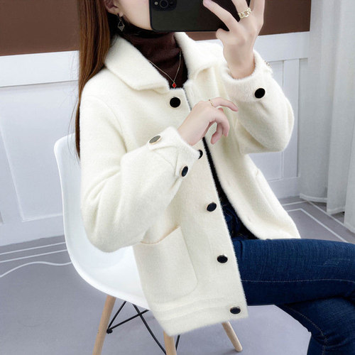 小个子短款毛呢外套女秋冬季