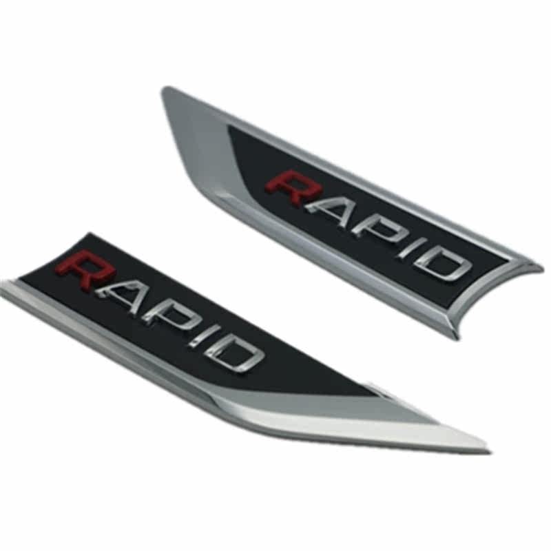 斯柯达昕动昕锐RAPID 叶子板车标边灯标车身装饰标贴翼子板标