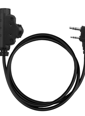 WST战术U94 V2 PTT AMP战术耳机转接手机对讲机适配U17规格插头