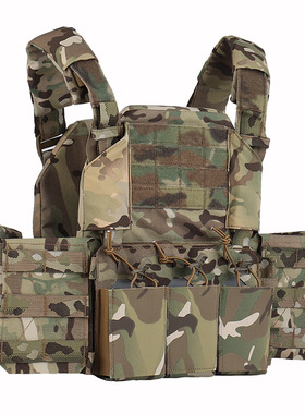 WST THORAX海狸高配版战术背心自带三联前面板CP迷彩考杜拉面料