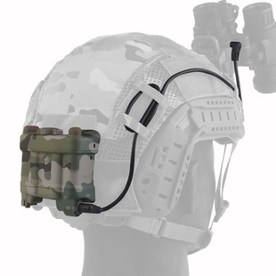 AN/PVS-31 双目双筒夜视仪配套MC迷彩带L线版电池盒战术COS模型