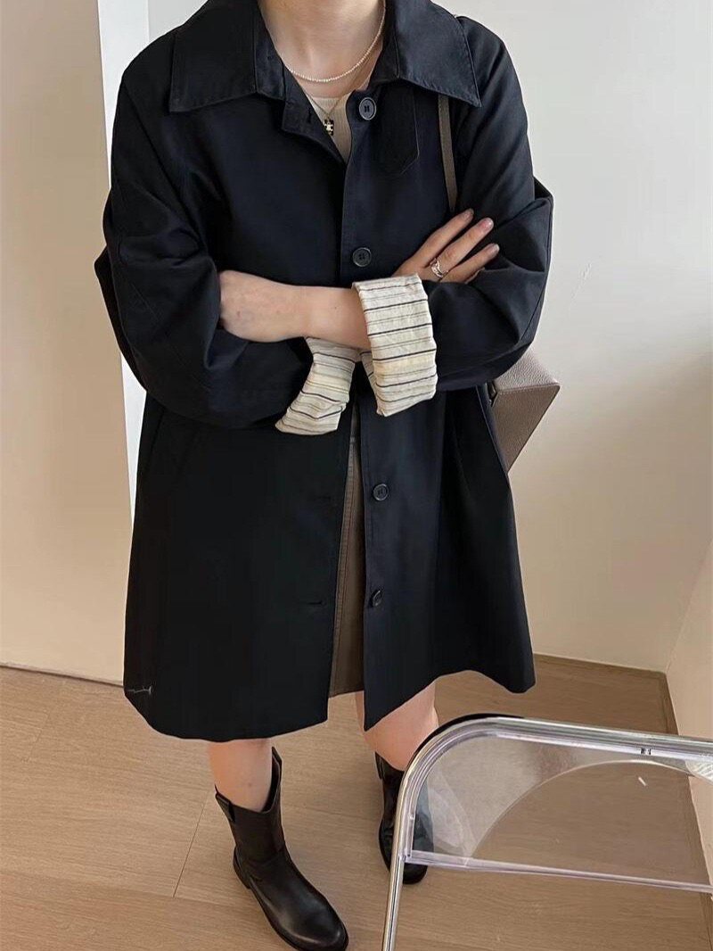 2026新款小个子风衣外套女宽松经典可盐可甜中长款休闲百搭韩系