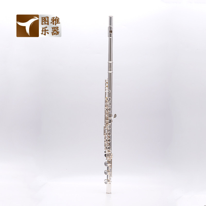 白铜镀银法式按键17开孔西洋乐器长笛C曲列初学学生成人FL566梵巢