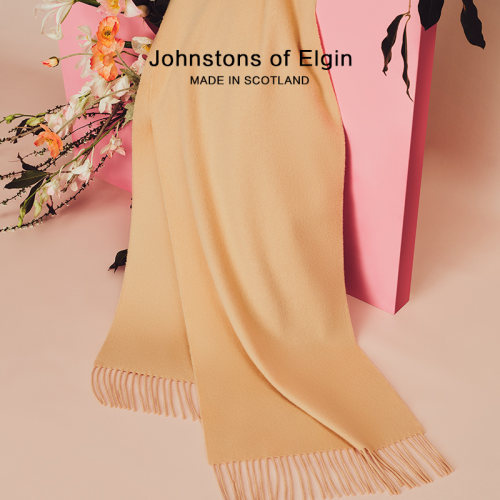 Johnstons of Elgin 经典款纯羊绒围巾 纯色