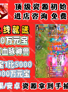 天龙八部手游BT版0.1折国际服开局送10W元宝五血脉神兽安卓苹果