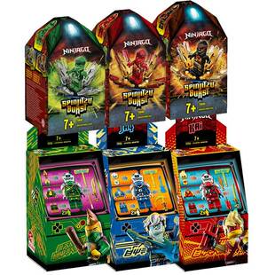 街机71715拼装 劳埃德陀螺杰 中国积木71716 凯 幻影忍者71714寇