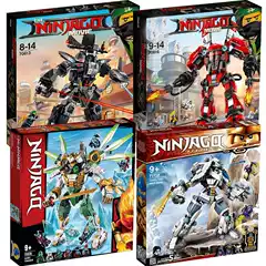 Ninjago 70613 Super Fire Dark Overlord Titan Mech Assembly Chinese 71738 Building Blocks for Boys