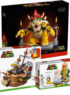 马里奥强大酷霸王71391库巴飞船71363沙漠之钥拼装中国积木礼物