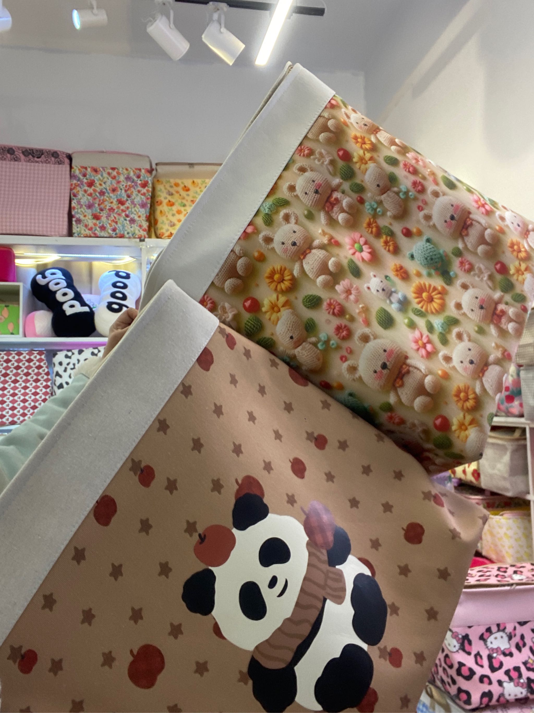 504060毛线熊5D和苹果熊猫拉链盖微瑕一百二十升2只