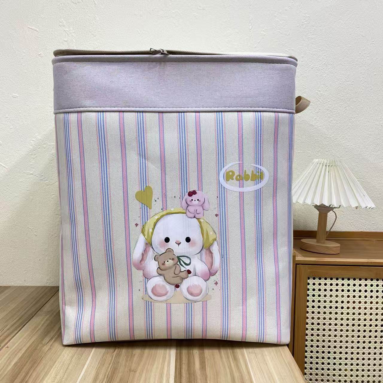 【50X40X60高】气泡兔拉链款（带盖带钢圈）防潮120L被子收纳筐,收纳整理,其他收纳袋,淘宝优惠券,粉丝福利购,淘宝优惠卷