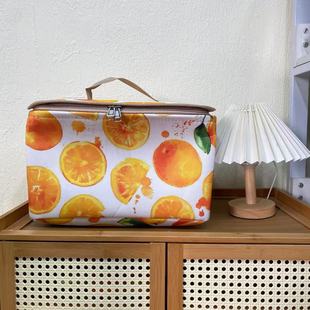 拉链款 带盖带钢圈 小橙子 微瑕二十升内衣收纳筐 35X25X20高