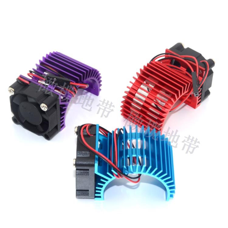 1:10电动车用 马达风扇 540 550 3650 电机散热器 杜邦插头 侧装