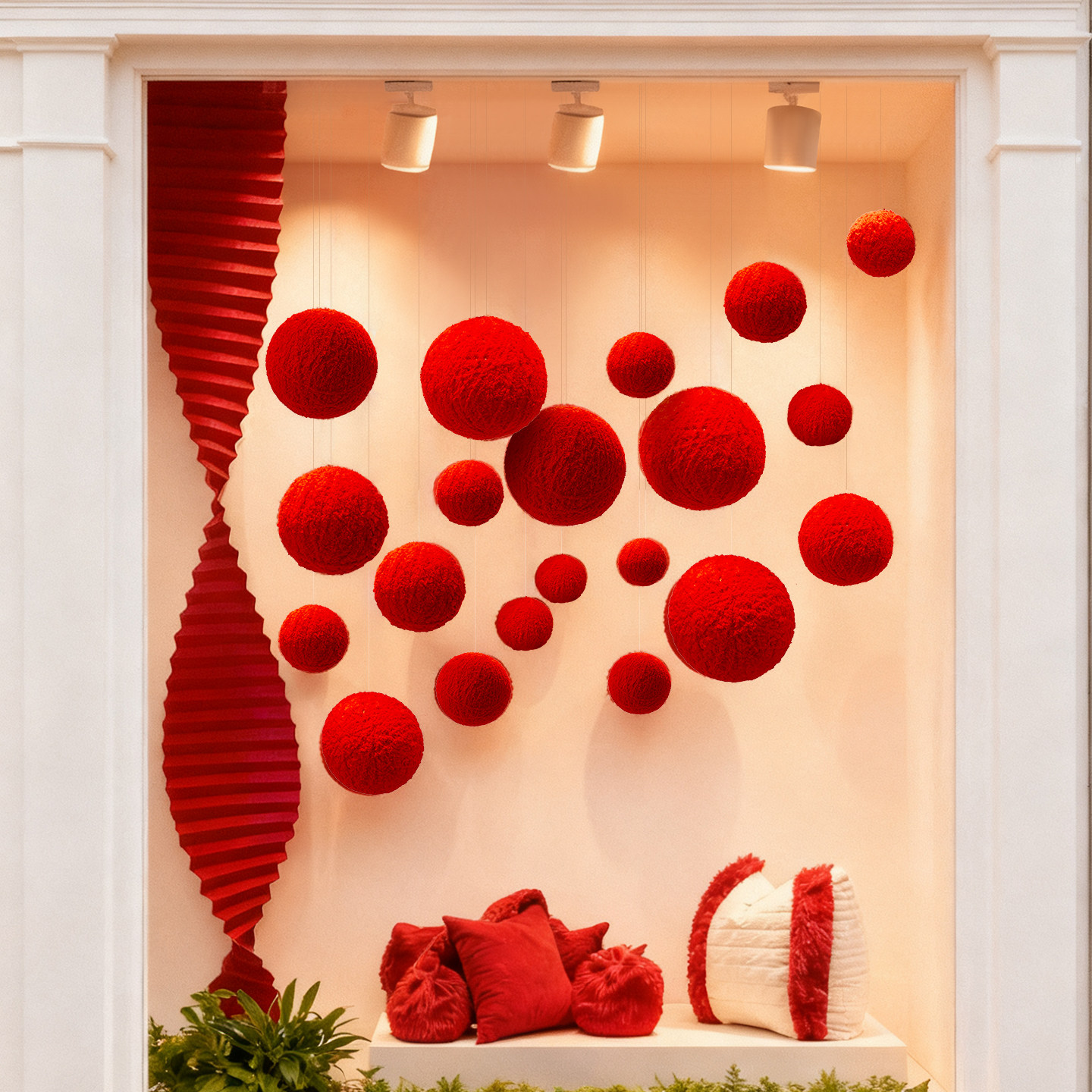 2026新年氛围布置装饰元旦春节服装店商场美陈道具橱窗拍照打卡墙,节庆用品/礼品,节日装扮用品,淘宝优惠券,粉丝福利购,淘宝优惠卷