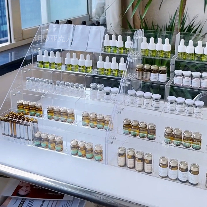 安瓶冻干粉透明展示架护肤品陈列架美容院产品展示柜多层置物架,商业/办公家具,展示柜/陈列柜/展示架/货柜,淘宝优惠券,粉丝福利购,淘宝优惠卷