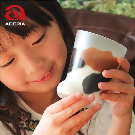 aderia日本进口猫咪杯子猫爪杯玻璃杯家用儿童水杯家用牛奶果汁杯