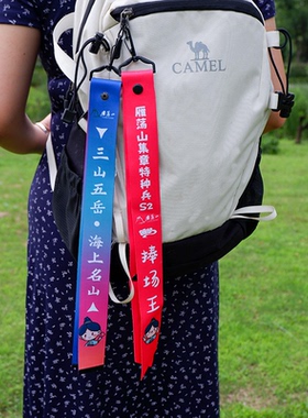 定制飘带团队登山徒步活动飘带户外标识丝带包挂件公司团建马拉松