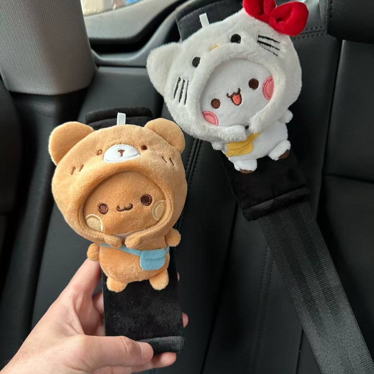 情侣一二布布新款可爱汽车安全带