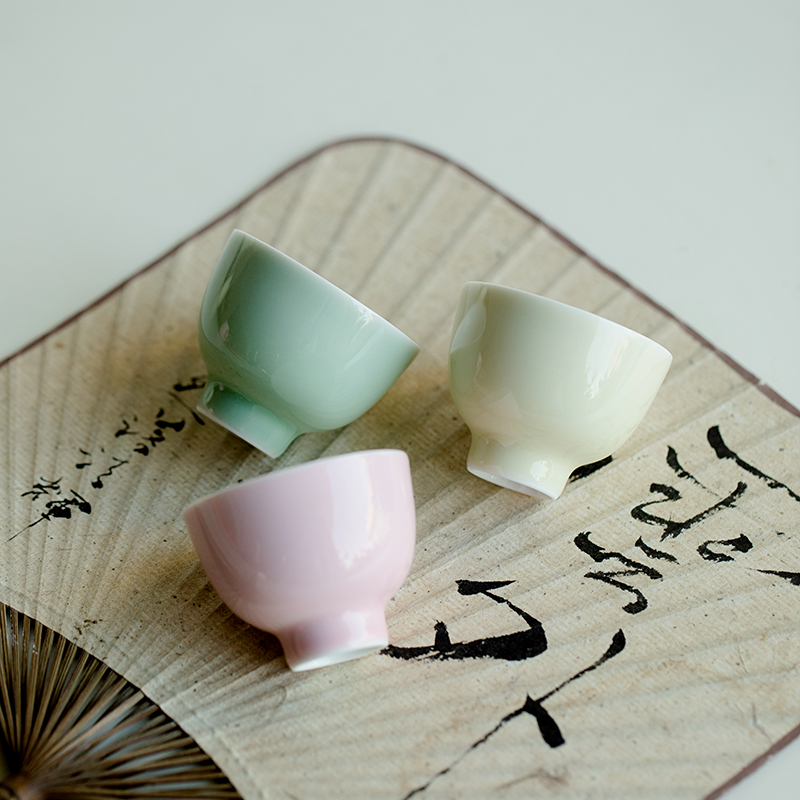 昌朴居陶瓷茶杯合欢杯品茗杯喝茶杯家用功夫茶杯个人专用主人杯