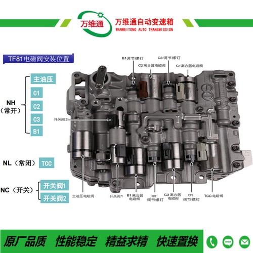 福特致胜变速箱阀体油路板电磁阀