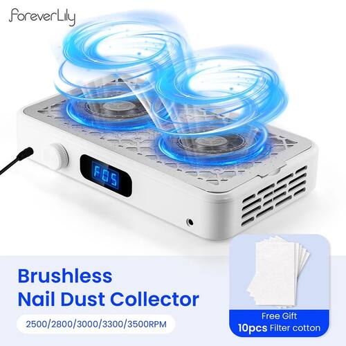 2500/2800/3000/3300/3500rpm Speed Brushless Nail Dust Extrac