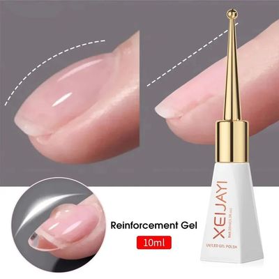 1pc 10ml Clear Building Nail Gel Nail Polish For Strengthene