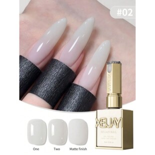 1Pc 15ML Ice Transparent Milky White Nail Gel Polish, Semi P