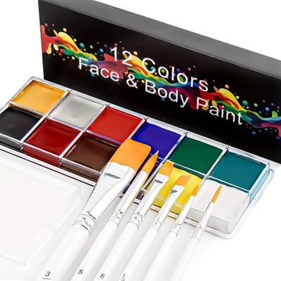 Water Soluble Fluorescent Body Painting Cream Portable Face