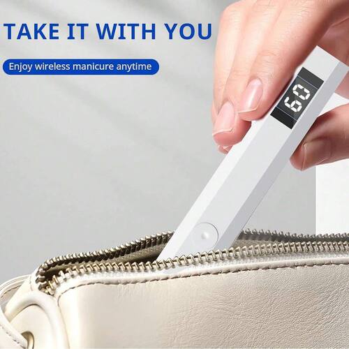 Handheld UV Light for Gel Nails Portable UV Nail Lamp Rechar