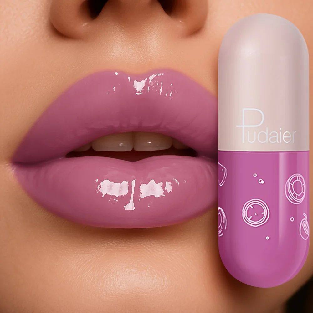 Capsule Lip Gloss, non-transfer and non-sticky lip lacquer,