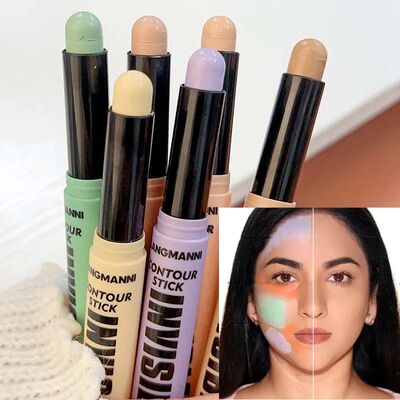 6 Colors Concealer Stick Face Primer Base Makeup Covering Fa