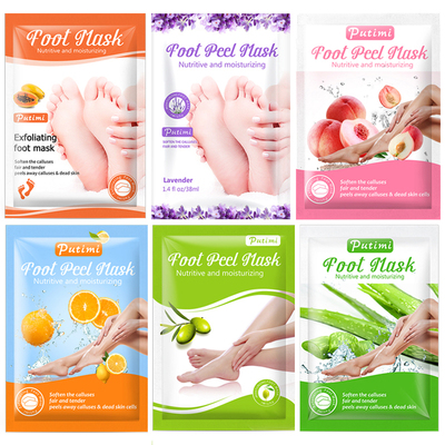 6packs Exfoliating Foot Mask Feet Peeling Mask Spa Socks Smo