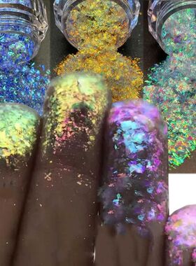 1*Nail Chameleon Glitter Flakes Multi-Chrome Holographic Nai
