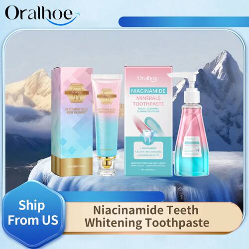 Oralhoe 100g Niacinamide Whitening Toothpaste Brighten Teeth