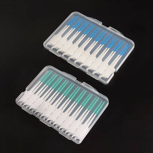 20/40/100 Pcs Interdental Brush Cleaning Soft Rubber Teeth D