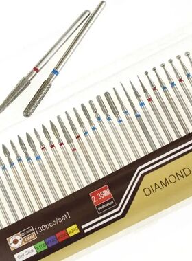 30pcs/Set Diamond Burrs Nail Dill Bit Milling Cutter for Man