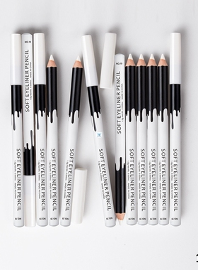 12Pcs/Lot White Eyeliner Pen Make Up Smooth Liner Pencil Eye