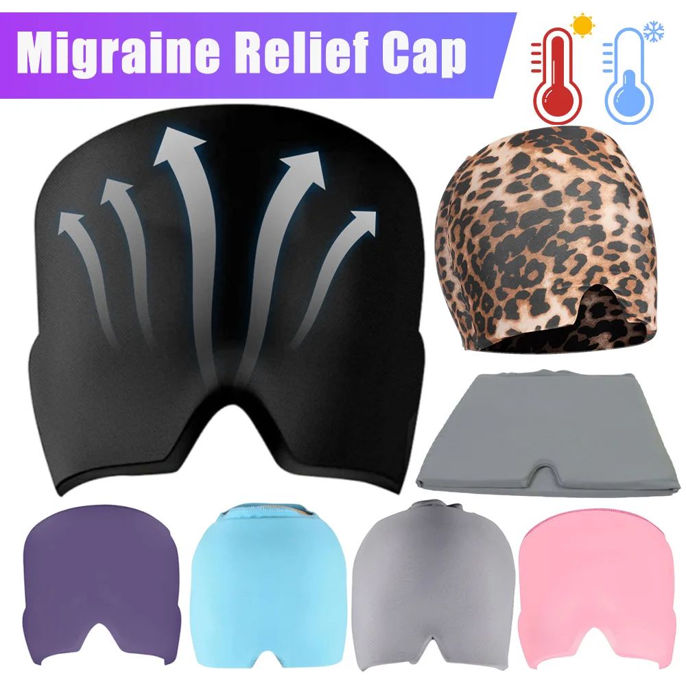 Gel Ice Headache Migraine Relief Hat Cold Compress Therapy C