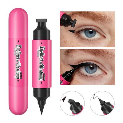 Dual-ended Stamp Eyeliner Waterproof Sweatproof Smudge Proof