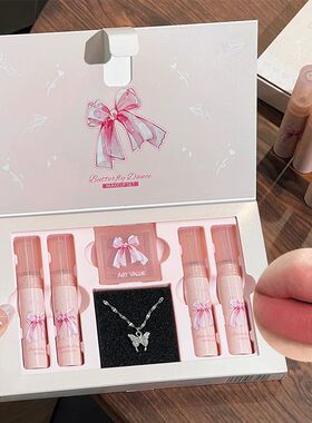 6Pcs/Box Matte Lipstick Set Lips Makeup Velvet Nude Lip Glos